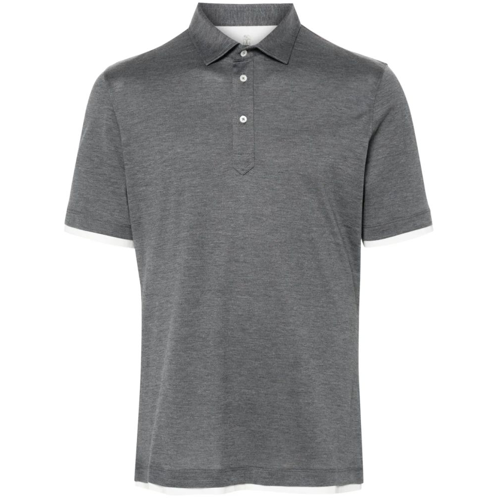 Polo 'Layered-Effect' pour Hommes