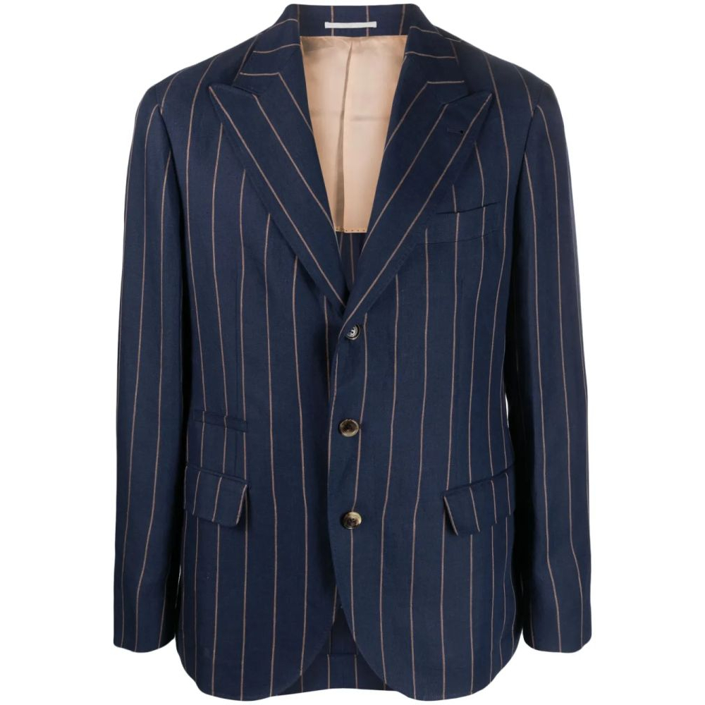 Blazer 'Pinstriped Single-Breasted' pour Hommes
