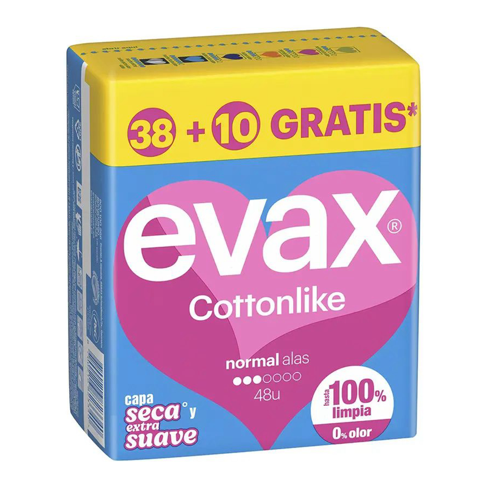 'Cottonlike' Pads with Flaps - Normal 48 Pieces