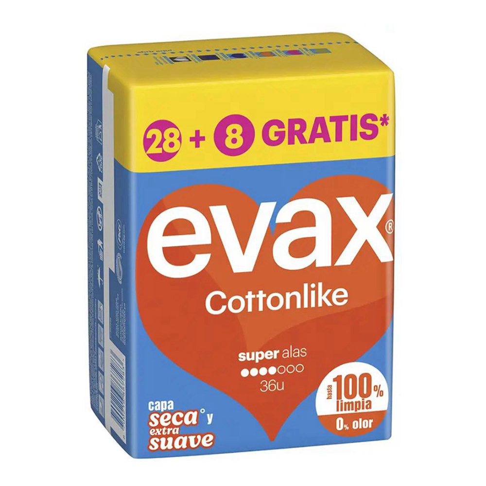 'Cottonlike' Pads with Flaps - Super 36 Pieces