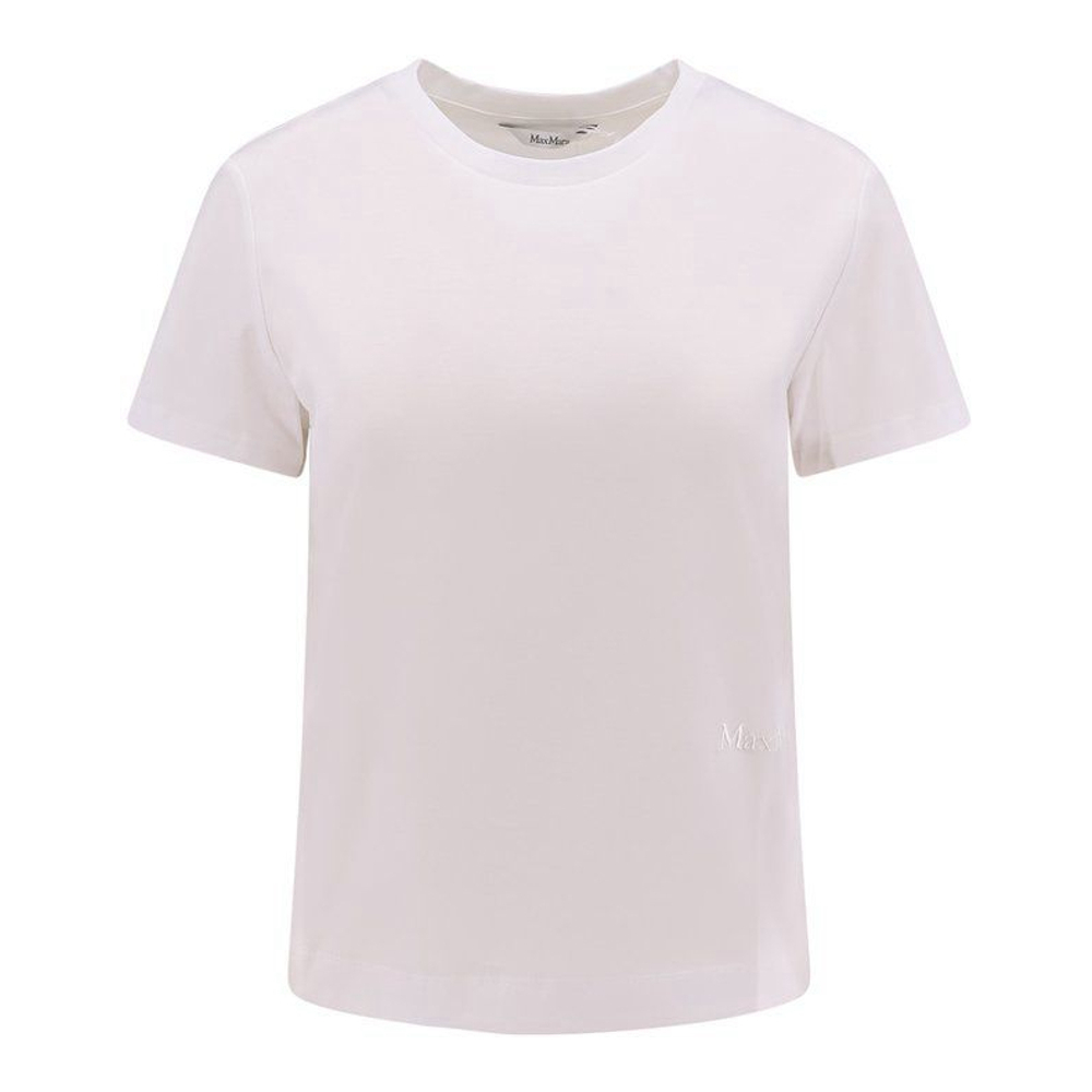 T-shirt 'Logo Embroidered Crewneck' pour Femmes