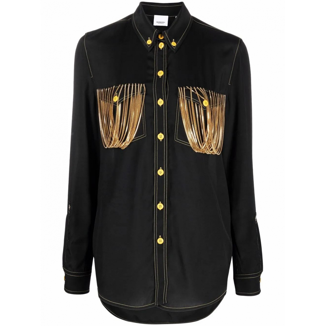 Chemise 'Chain Pocket Detail' pour Femmes