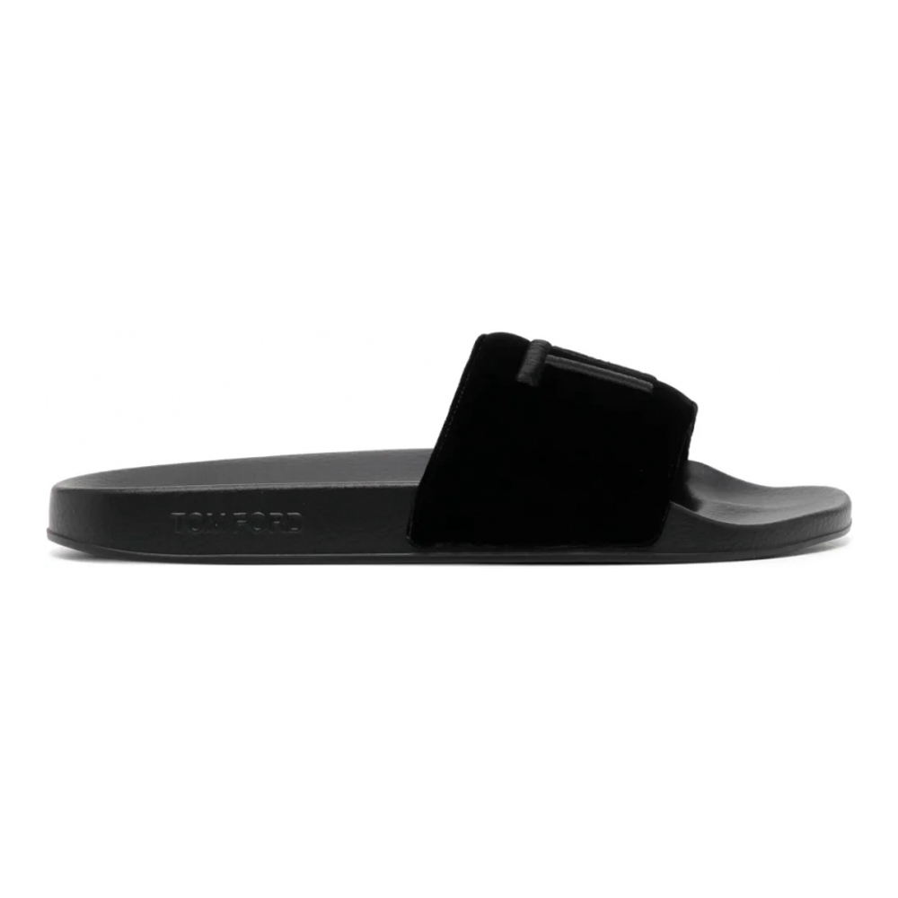 Men's 'Logo-Embroidered' Slides
