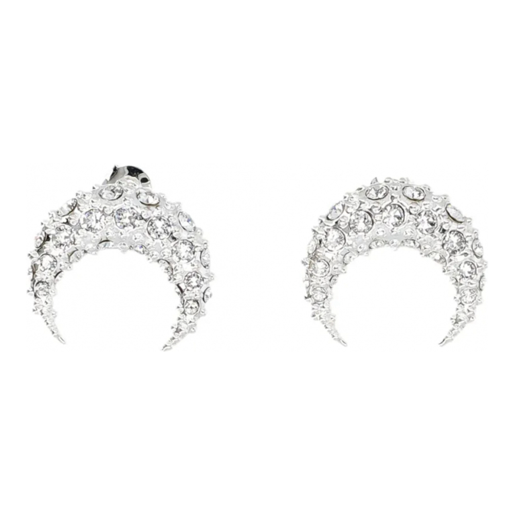 Women's 'Small Rhinestone-Embellished Moon' Earrings