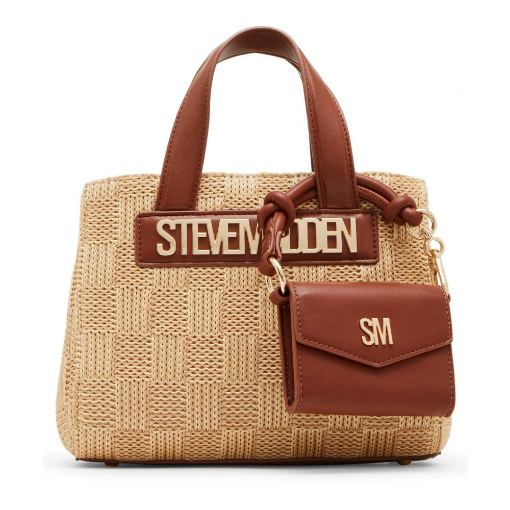 Women's 'Bflores Raffia Mini' Tote Bag