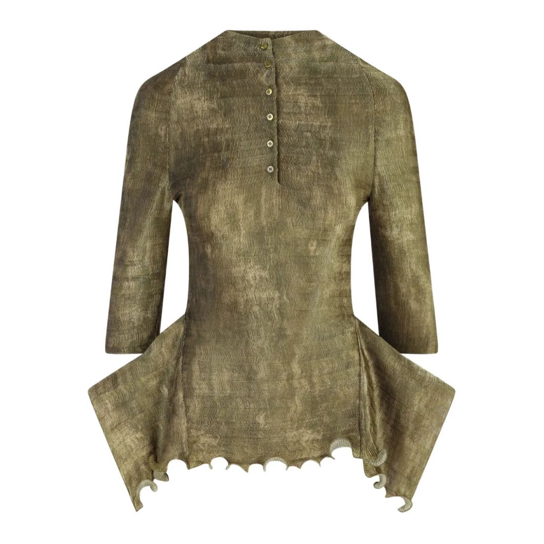 Pull 'Ruffled Buttoned' pour Femmes