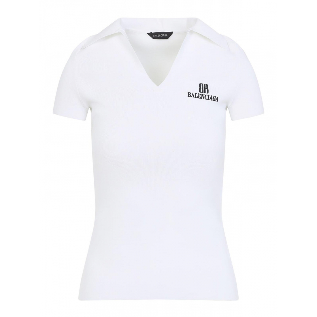 'Ribbed' T-Shirt für Damen