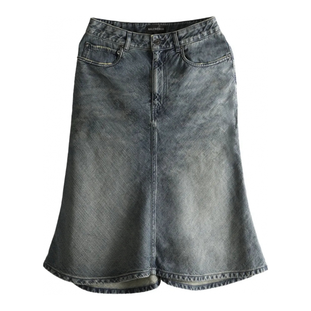 Women's 'Flared Denim' Midi Skirt