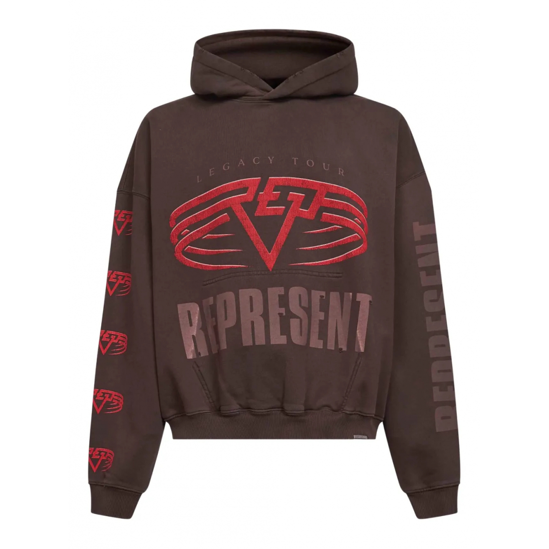 Men's 'Mixed-Print Kangaroo Pocket' Sweater