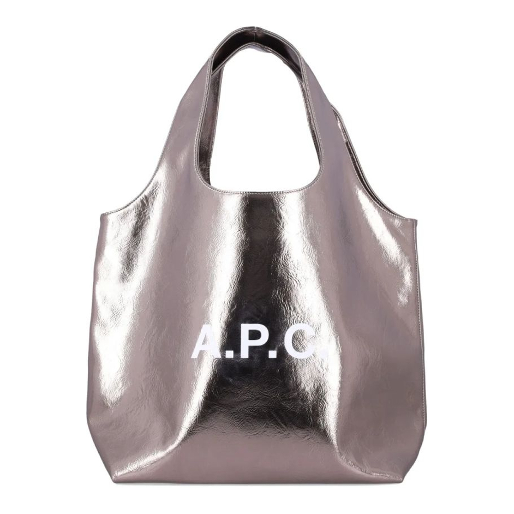 Sac Cabas 'Large Ninon Metallic Logo'