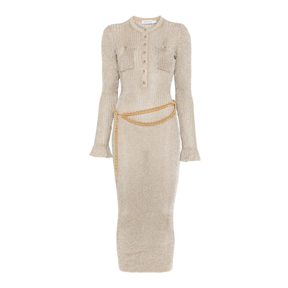 Robe Midi 'Ribbed' pour Femmes