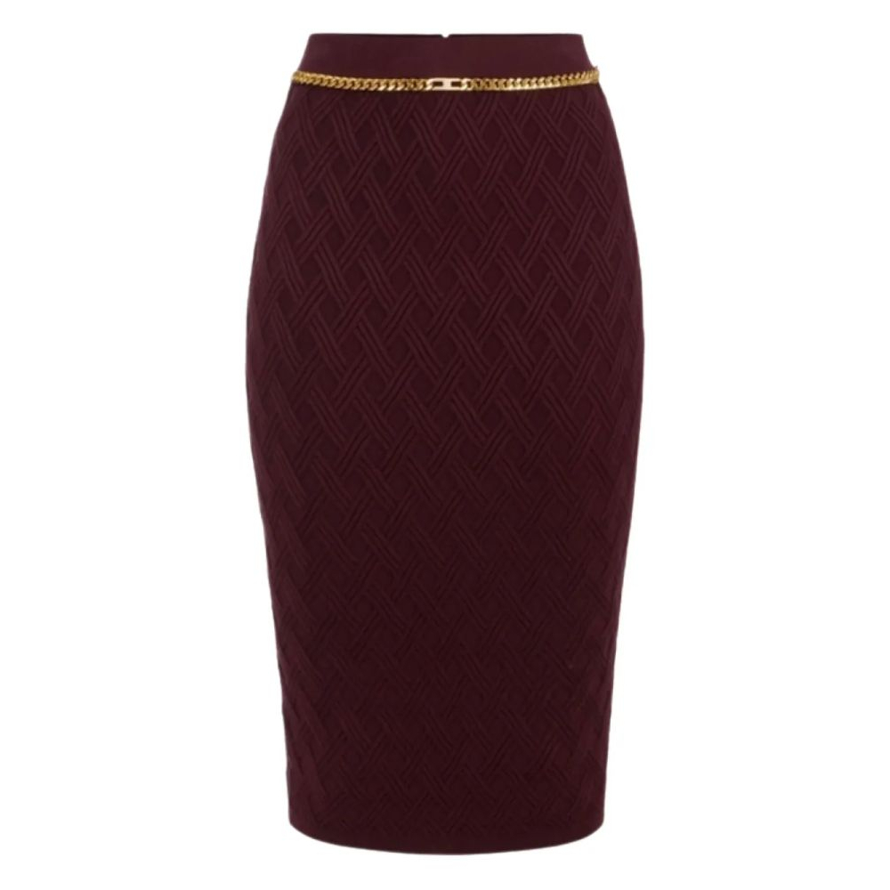 Women's 'Chain-Embellished' Midi Skirt