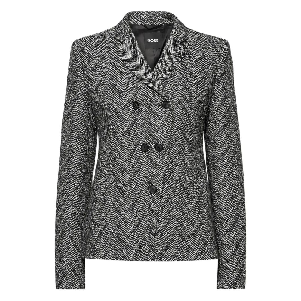 Veste 'Double-Breasted Herringbone-Pattern' pour Femmes