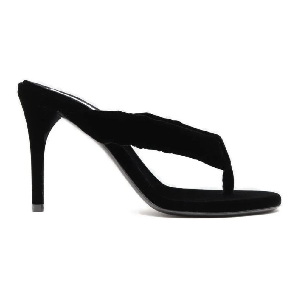 Mules à talon 'Velvet Thong-Strap' pour Femmes