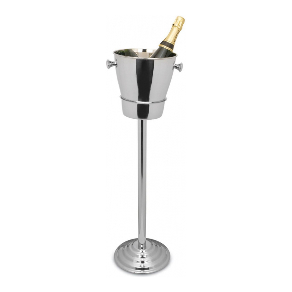 Stainless Steel Champagne Bucket On Pedestal 84cm High