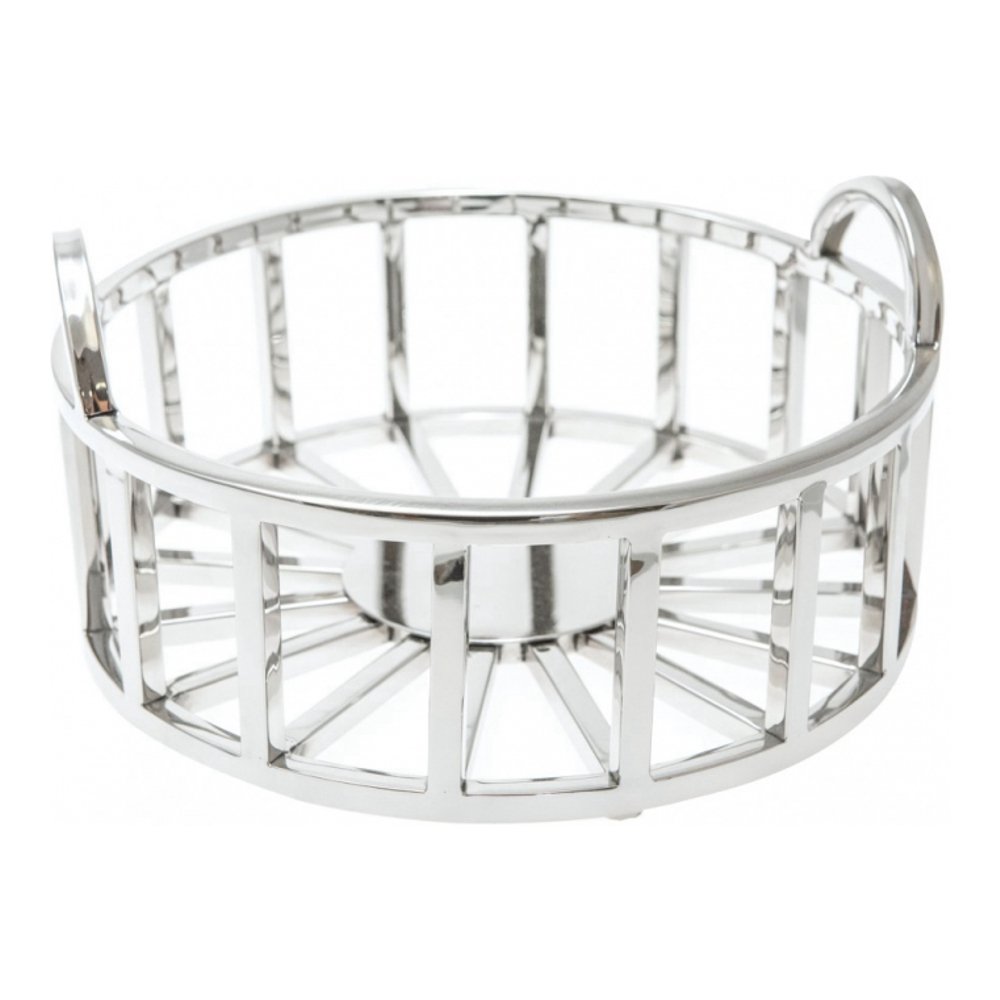 Round Silver Fruit Bowl 28x28x14cm