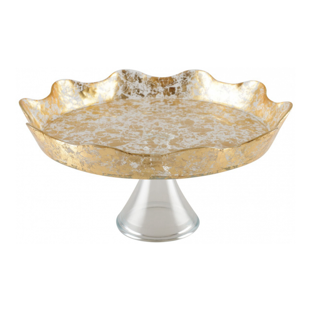 Gold Lace Pedestal Cake Stand