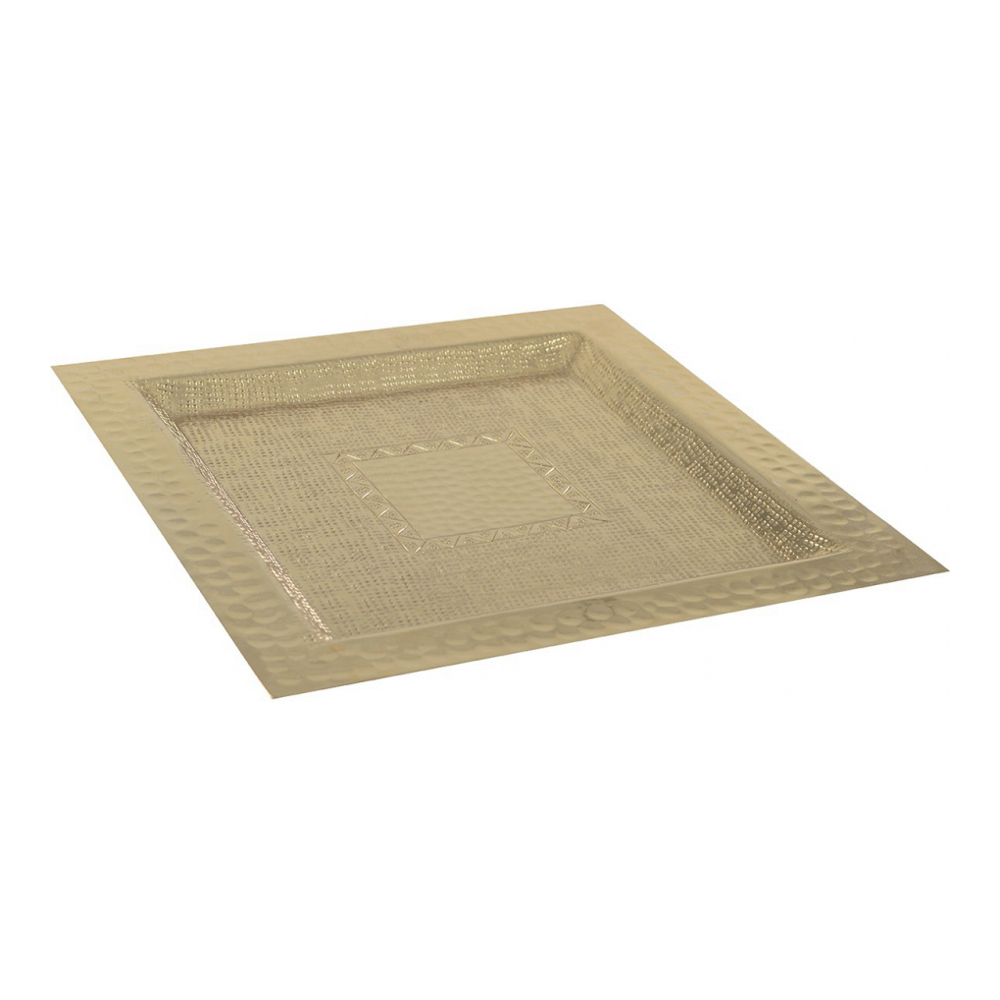 Golden 28cm Square Tray