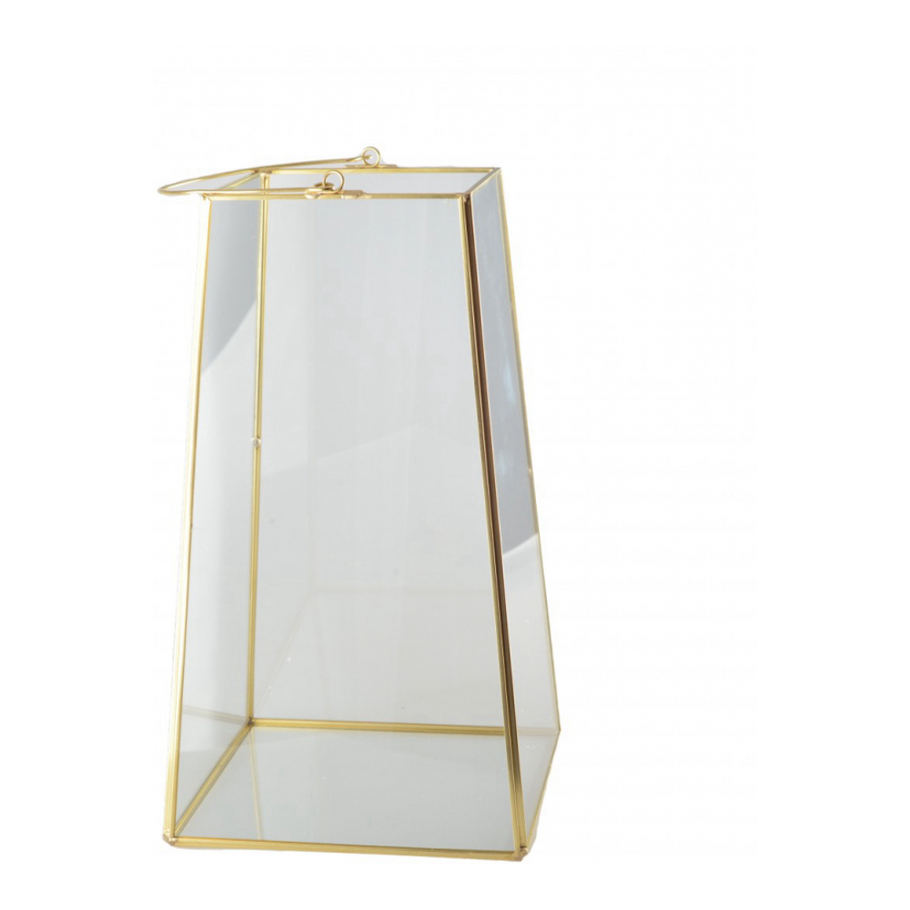 Lanterne Bord Doré Avec Anse H30cm