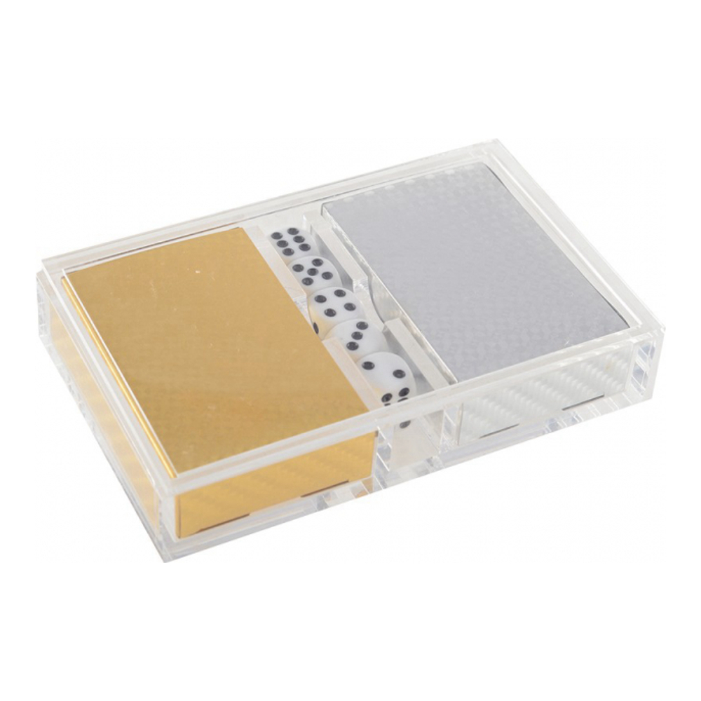 Set Of 2 Card Games With Dice