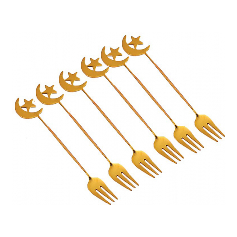 Goldene Istanbul-Gabeln – 6er-Set