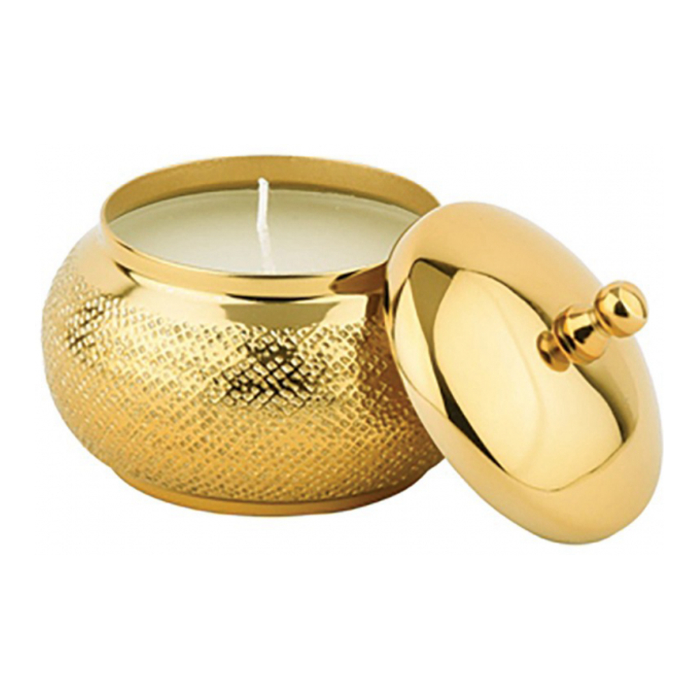 Large Round Gold Candle