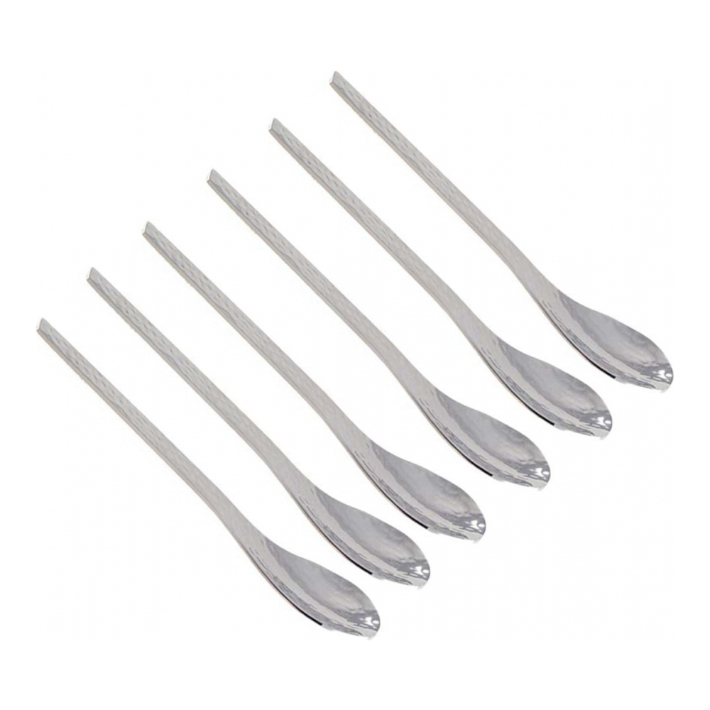 Hammered Silver Spoons - Set Of 6