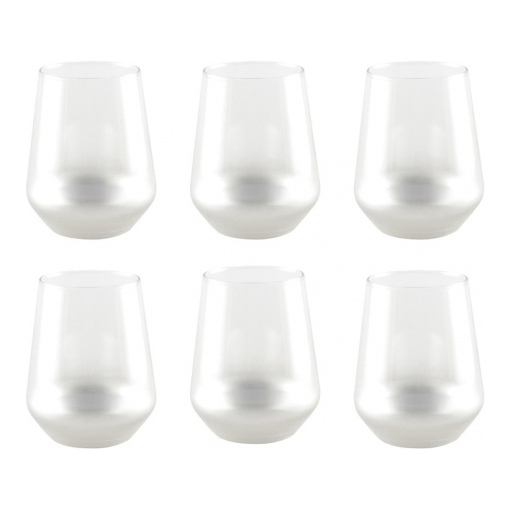 Verres À Eau Argent Glow - Lot De 6