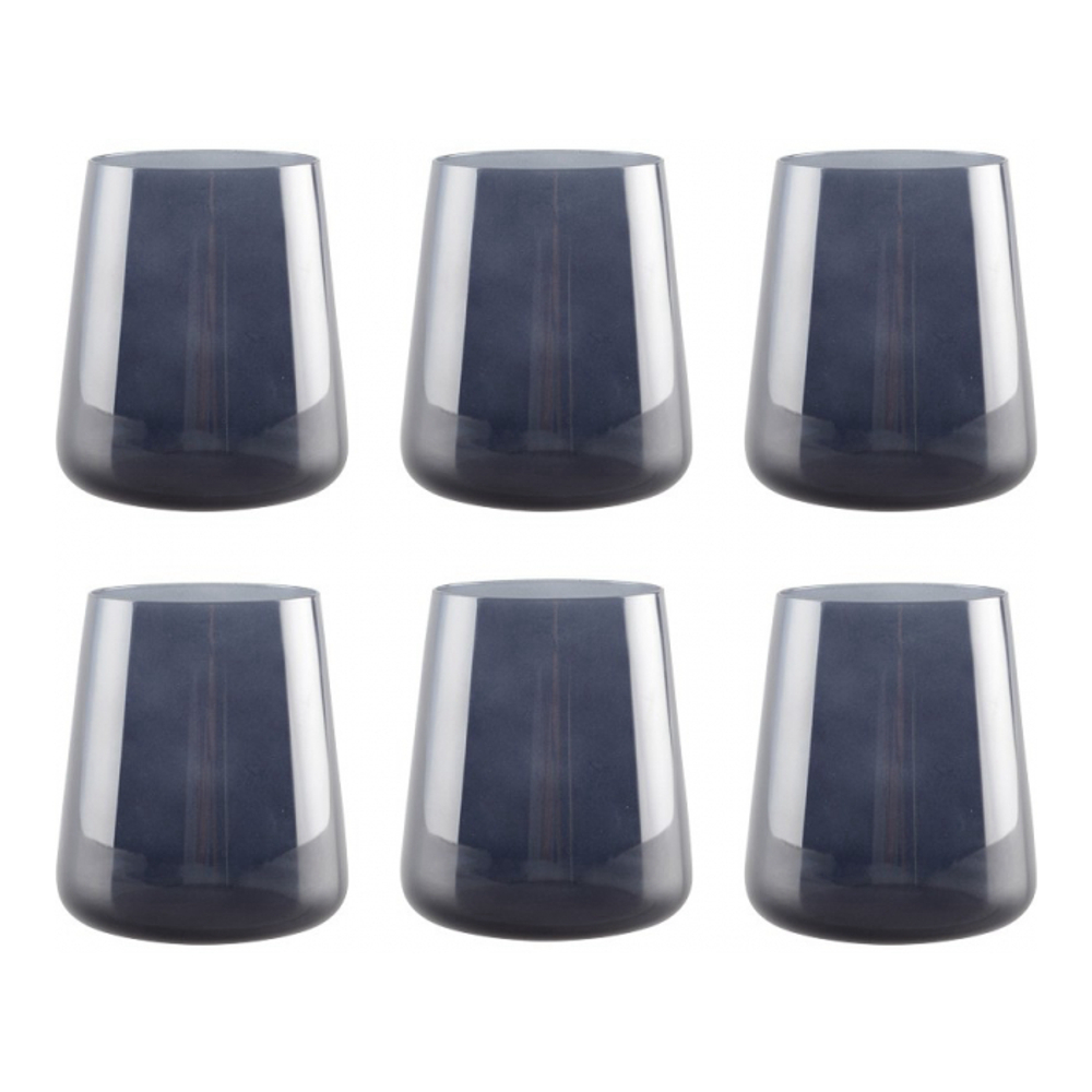 Verres À Eau Noir - Lot De 6
