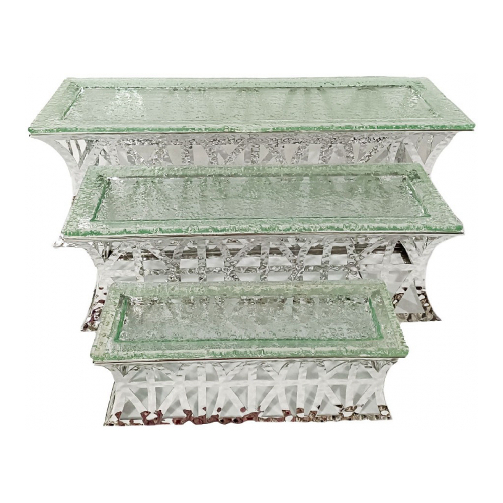 Silver Dessert Stands - Set Of 3