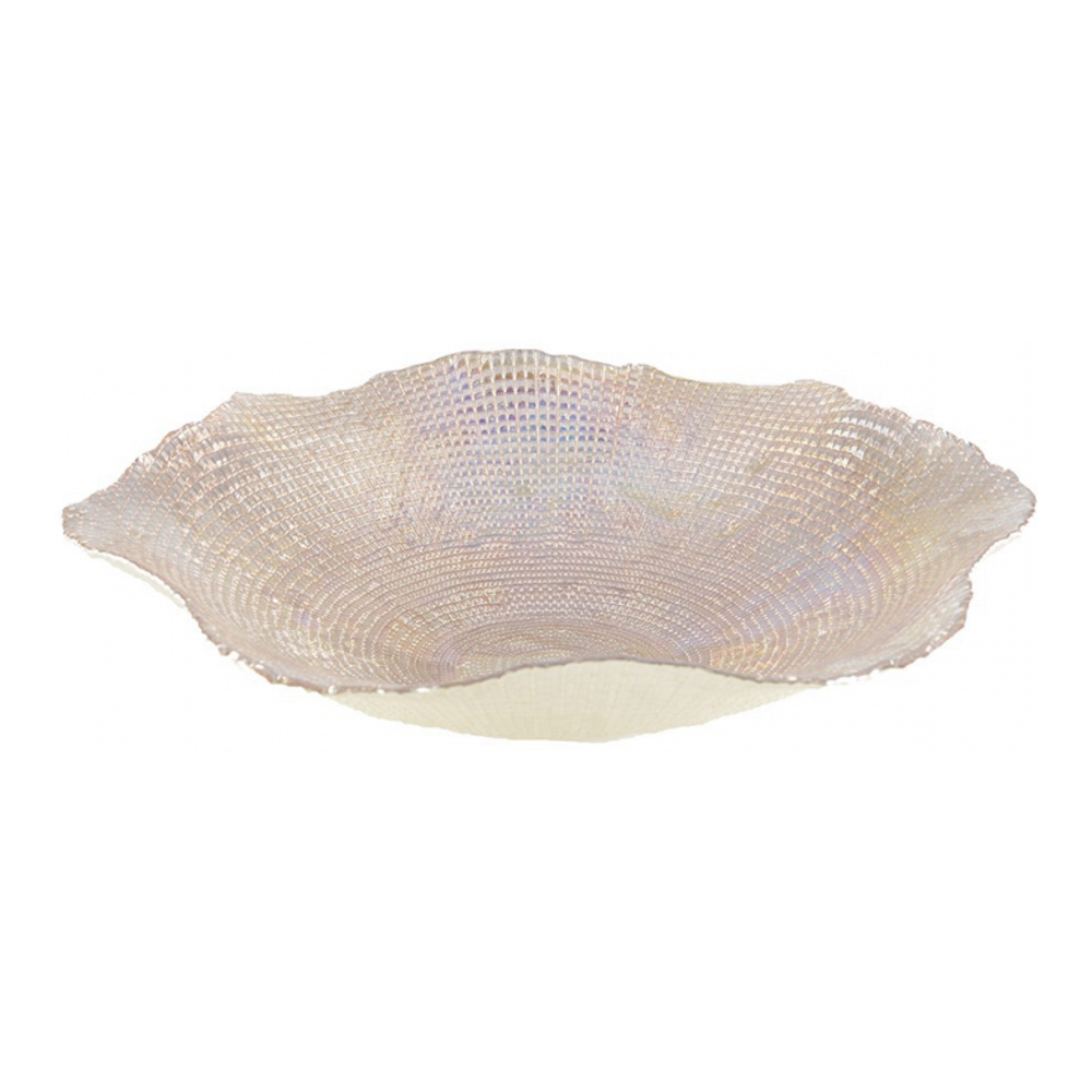 Amber Polished Corolla Bowl 36x36x7cm