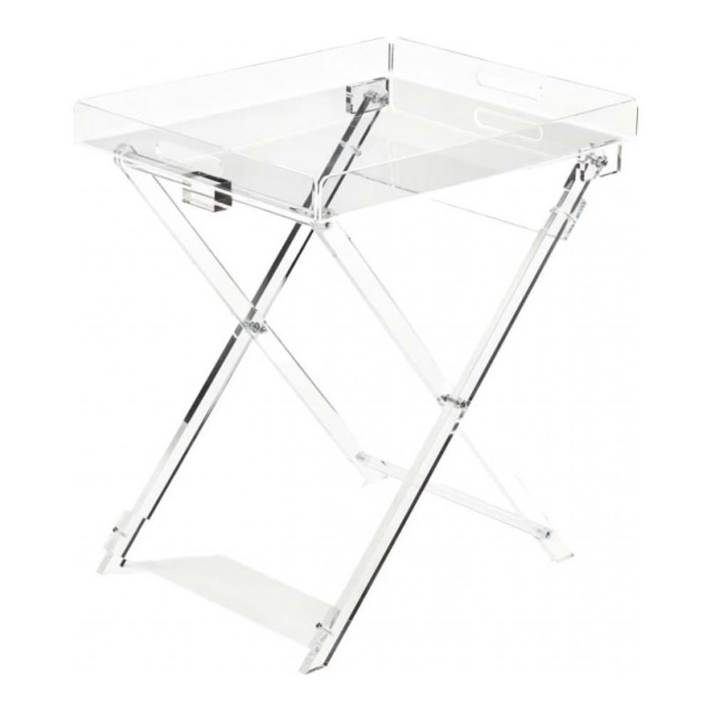 Acrylic Tray On Folding Table 46x38x54cm