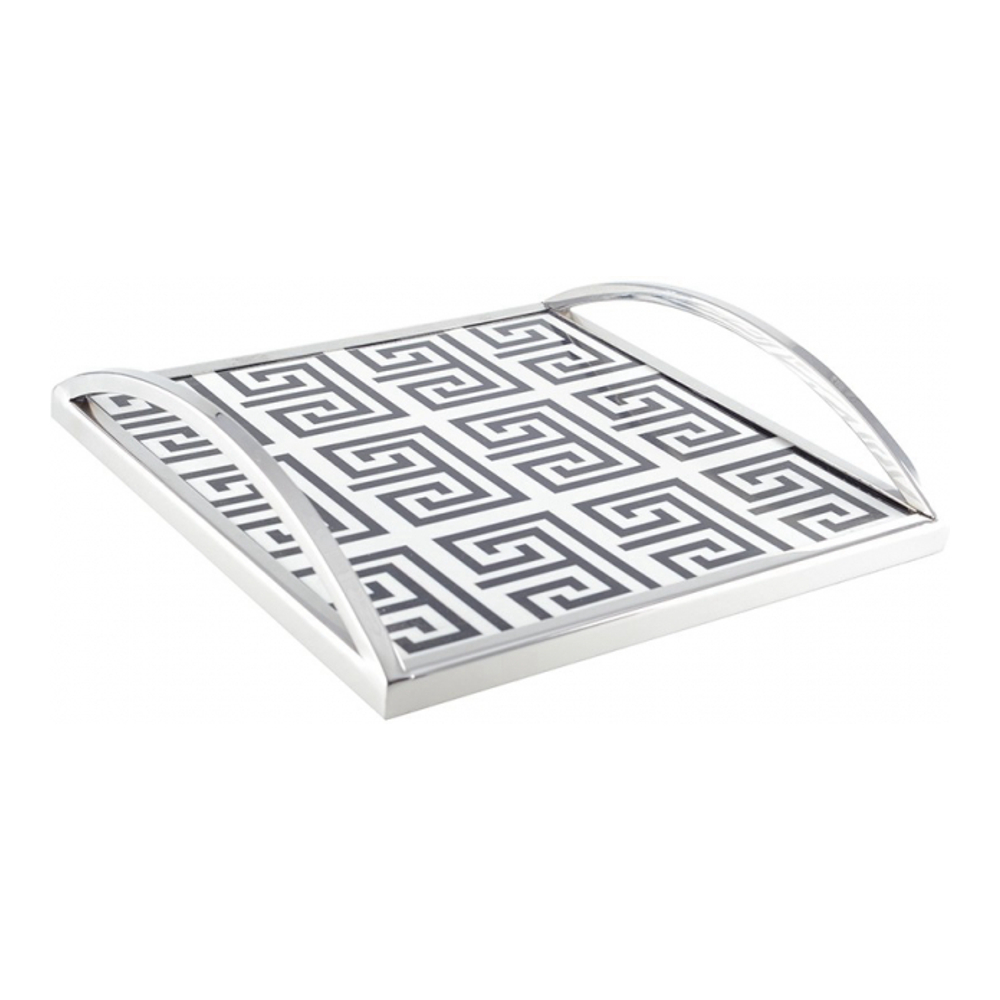 Rectangular Tray Black And White 30x30x6cm