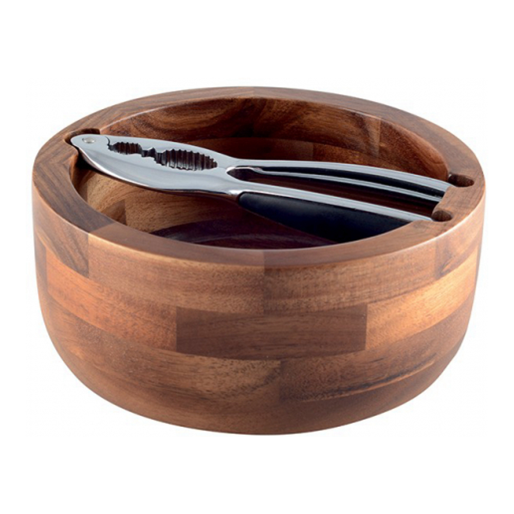 Wooden Bowl With Nutcracker