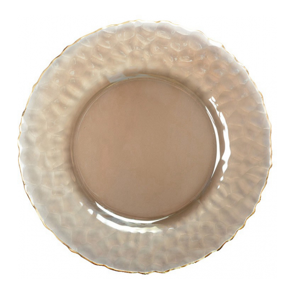 Golden Placemat With Finely Textured Rims 33cm