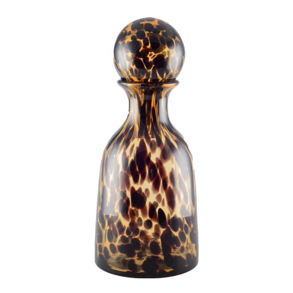 Carafe En Verre Marron Avec Bouchon 14x14x32.5cm