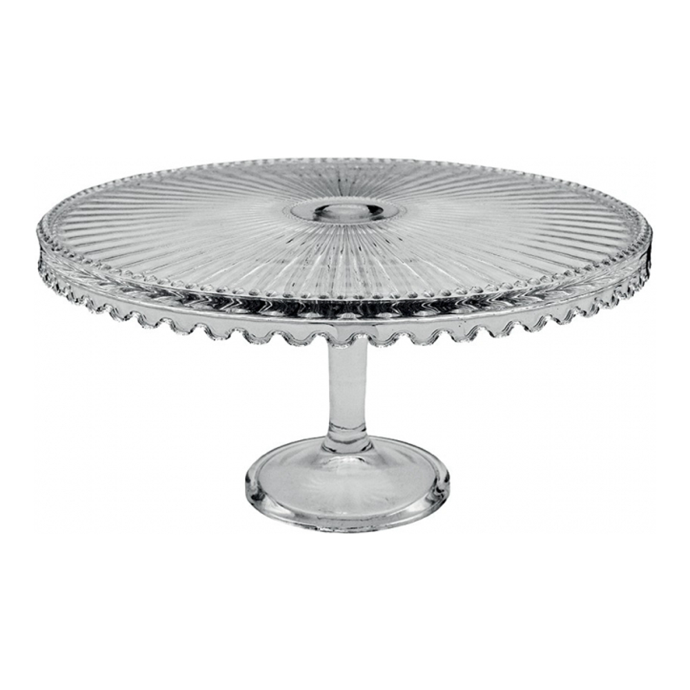 Medium Glass Pedestal Tart Dish 32x32x17cm