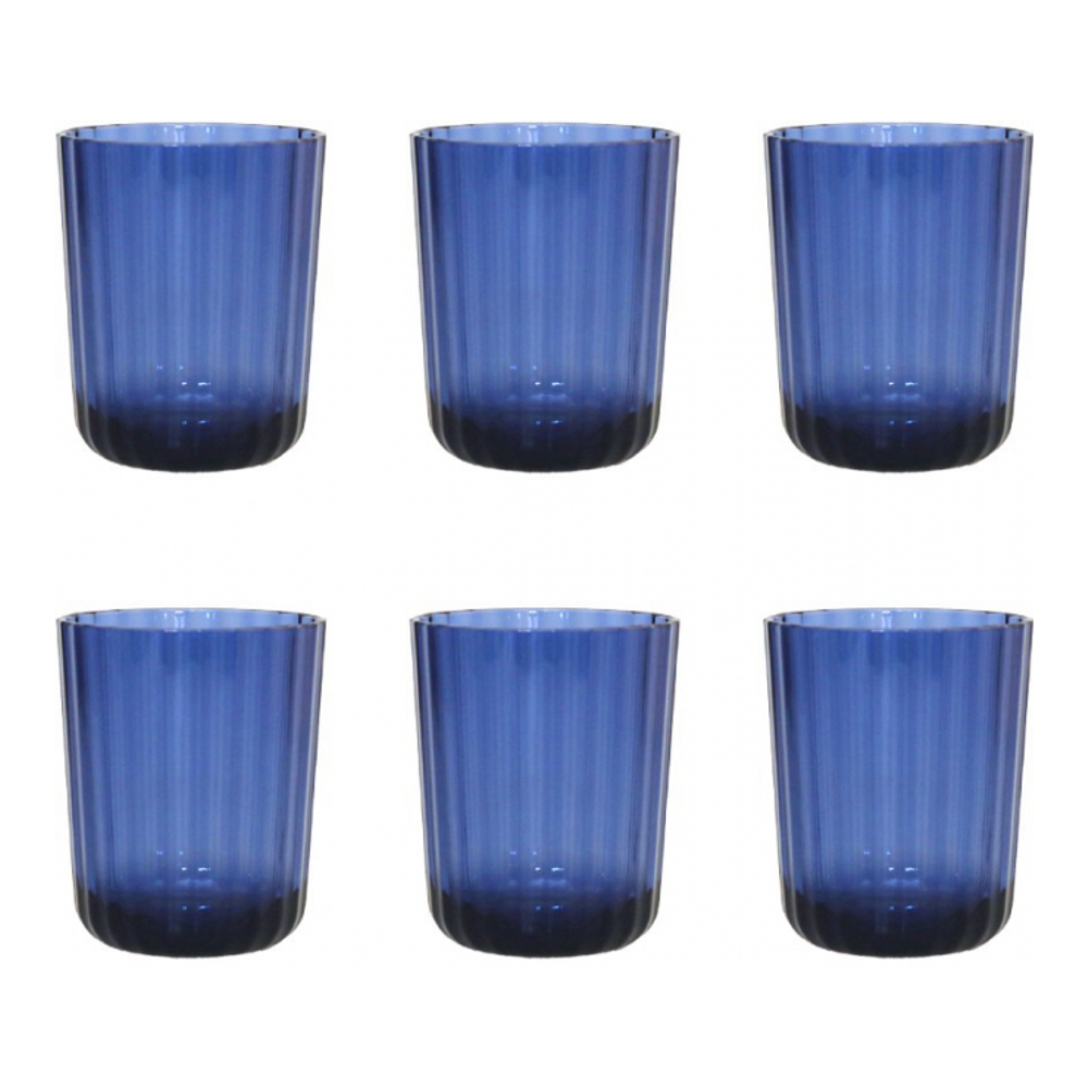 Verres À Eau Bleu En Acrylique - Lot De 6