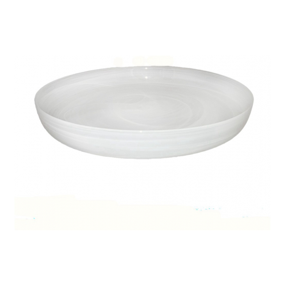 Plateau En Verre Blanc 34.5x34.5x4.5cm