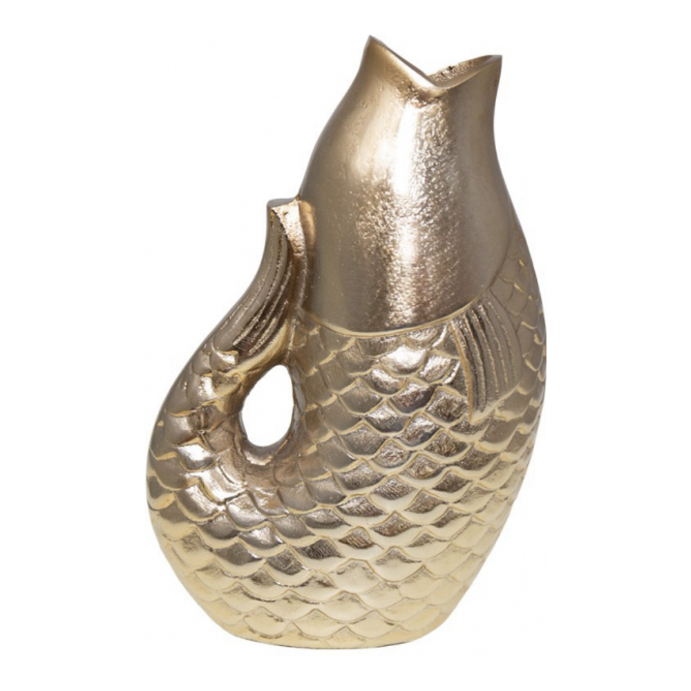 Golden Fish Vase 16x10x24.5cm