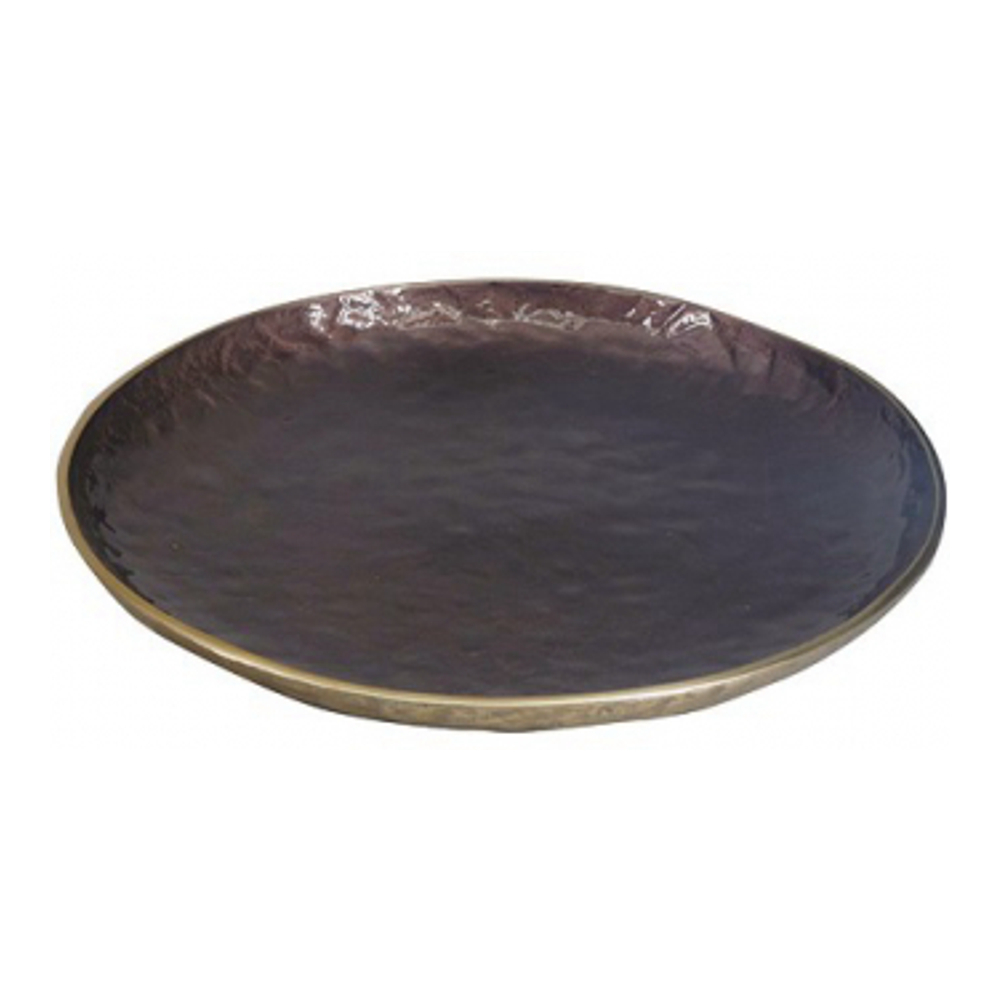 Brown Round Decorative Bowl 39x39x3.5cm