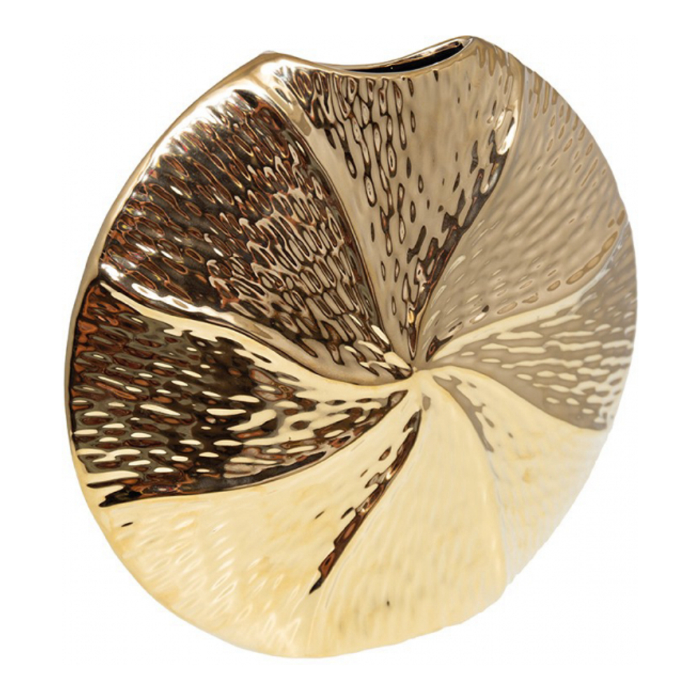 Golden Spiral Ceramic Vase 28.5x6.5x26cm