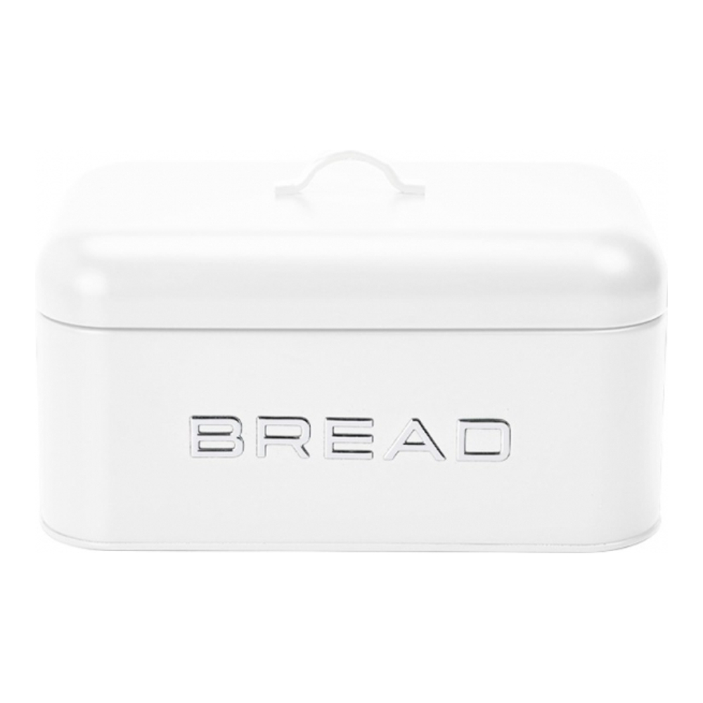 White And Silver Bread Box 30x18x15cm