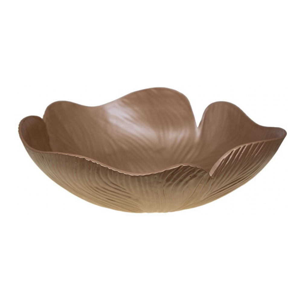 Saladier En Céramique Mat Doré 42x36x17cm