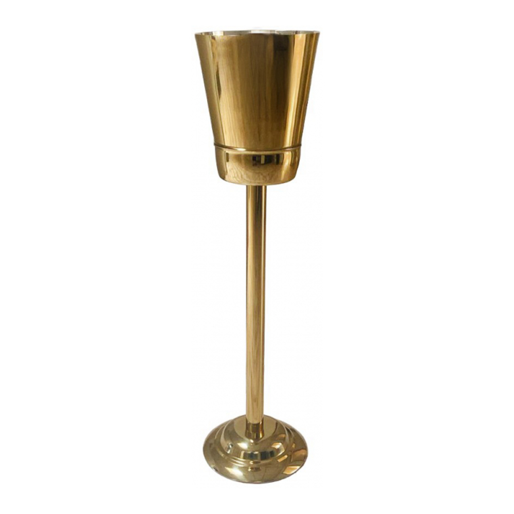 Gilded Champagne Bucket On Stand 21x21x84.5cm