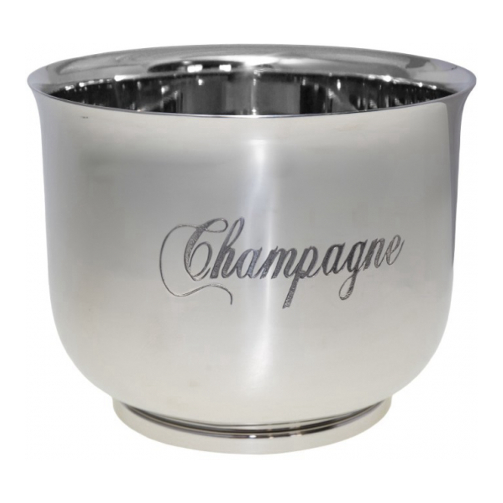 Seau À Champagne Magnum Argent En Inox 18.5x18.5x23.5cm