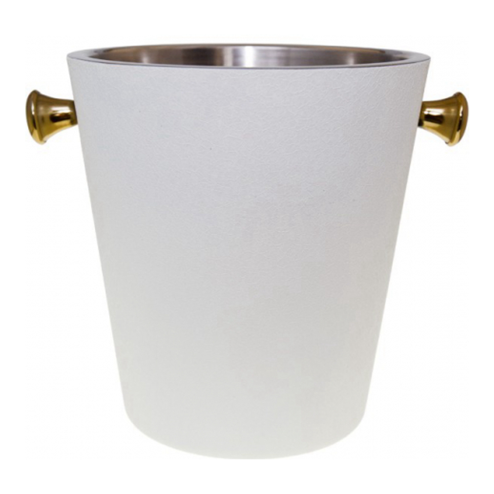 Ecru And Gold Champagne Bucket 20.5x20.5x22cm