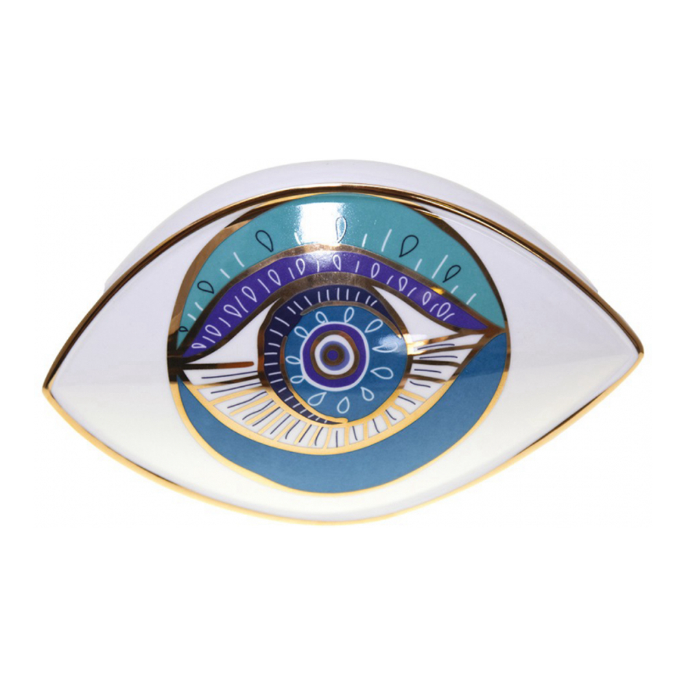Turquoise Decorative Eye 20x12x13.5cm