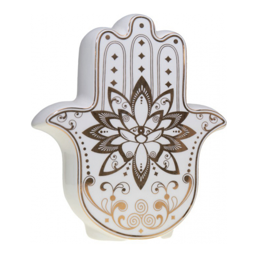 Gilded Hand Candlestick 17.5x6.2x20cm