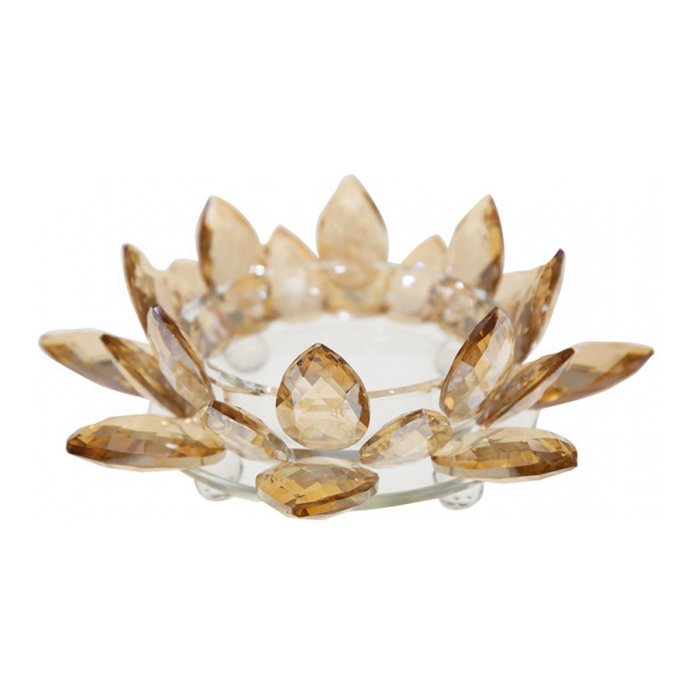 Bougeoir Lotus Ambre 24x24x9cm
